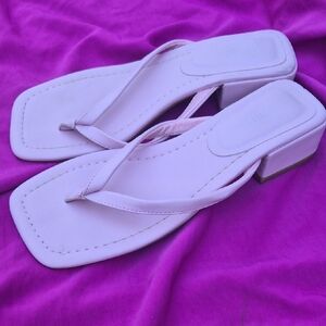 Forever 21 Pale Pink Square-Toe Heeled Thong Mules Bundle2 3rd Free Mix